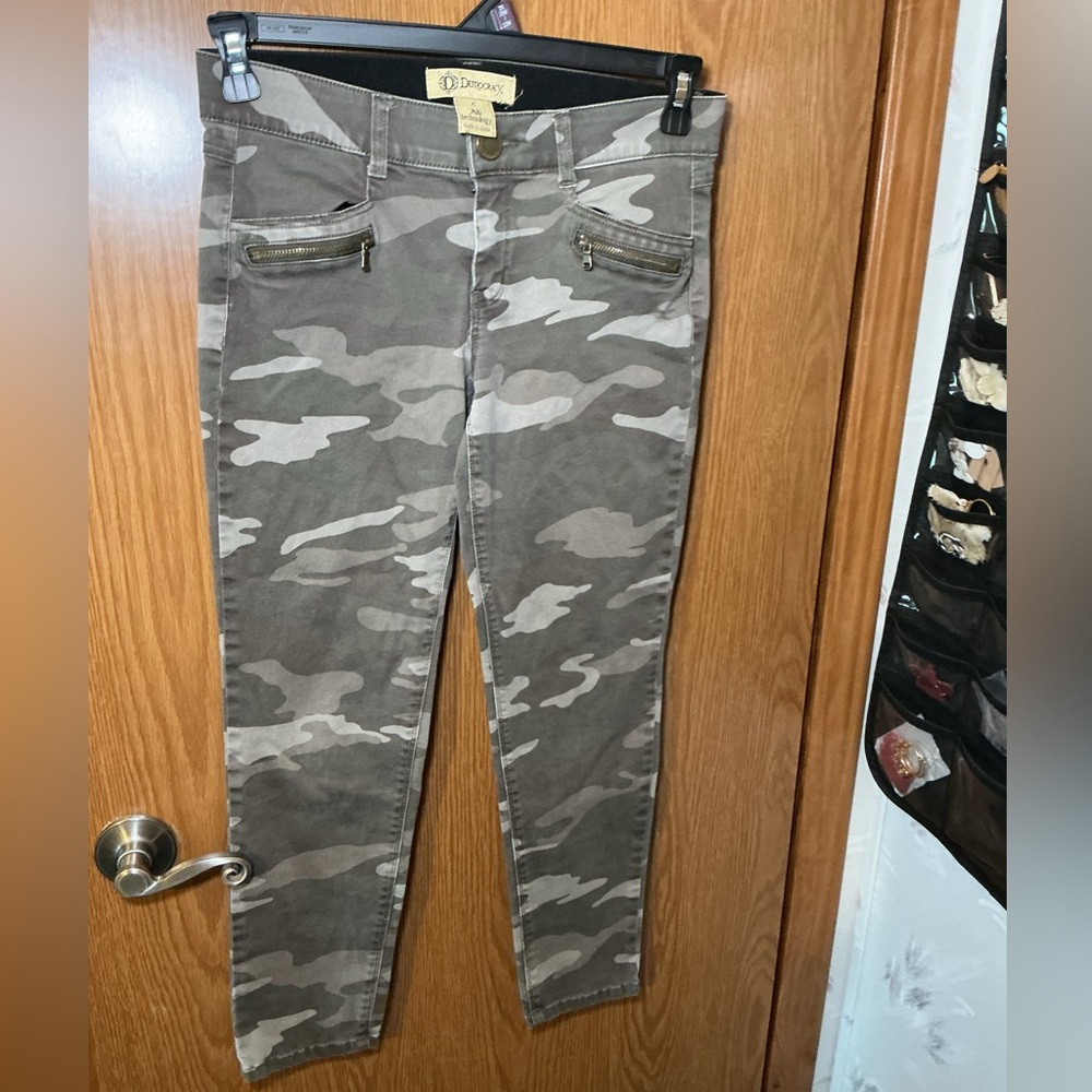 Democracy “Ab” Technology Gray Camo Skinny Jeans Size 6 - Picture 2 of 4